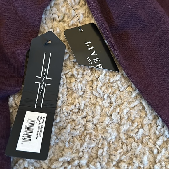 NWT Liverpool Los Angeles Slub Henley T Shirt - Picture 5 of 6